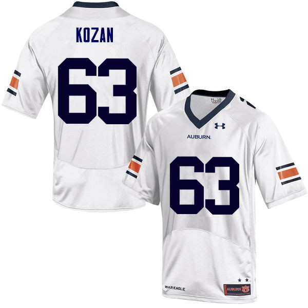 Men Auburn Tigers #63 Alex Kozan College Football Jerseys Sale-White - Click Image to Close